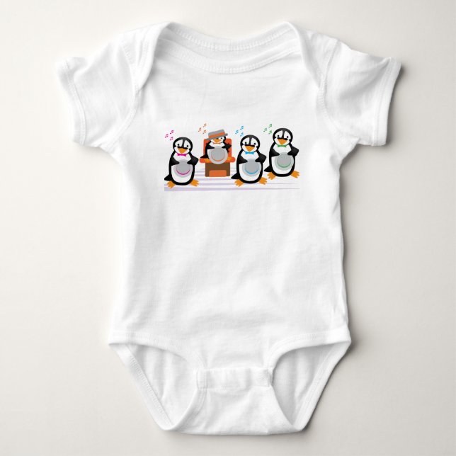 Barbershop Quartett Baby Strampler (Vorderseite)