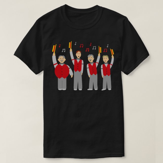 Barbershop Quartett T-Shirt (Design vorne)