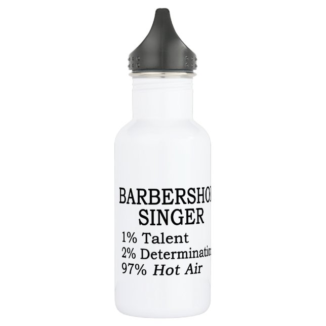 Barbershop Singer Hot Air Edelstahlflasche (Links)