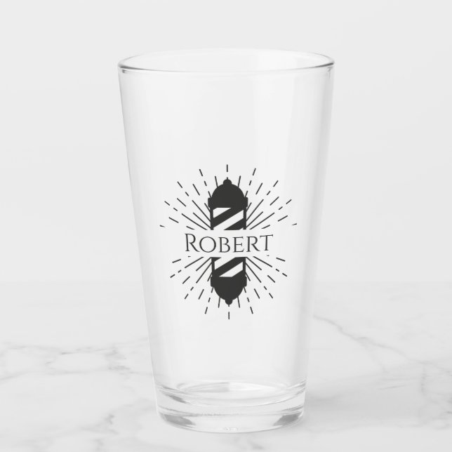 Barbershop Stylist Glas (Vorderseite)
