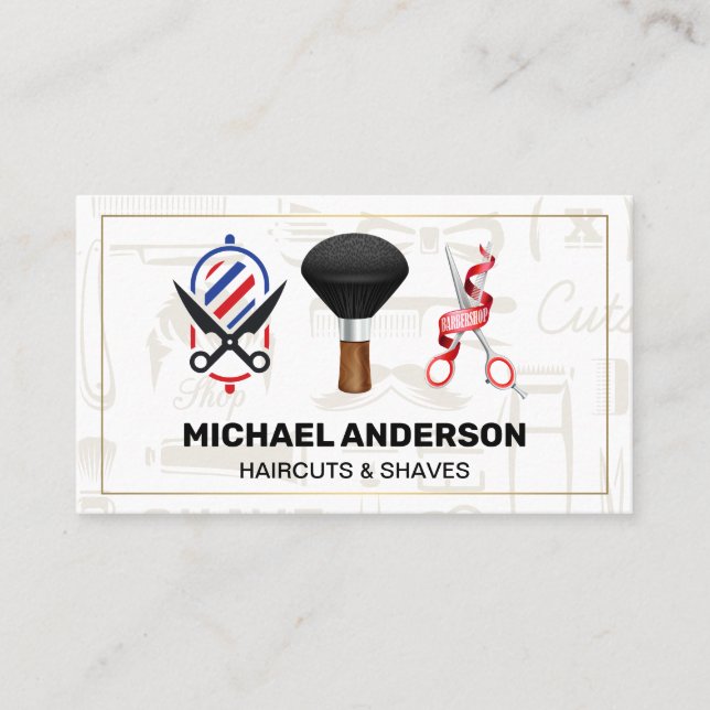 Barbershop Tools | Friseurspezialist Visitenkarte (Vorderseite)