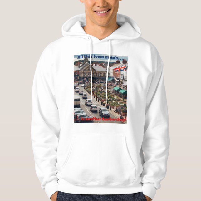 Barbershop Town Hoodie (Vorderseite)