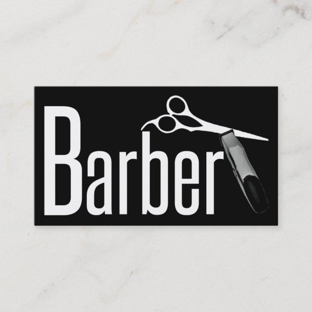 Barbershop-Visitenkarte Visitenkarte (Vorderseite)