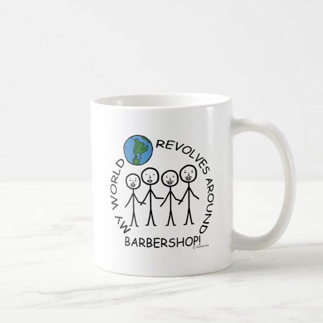 Barbershop - Weltumdrehungen Kaffeetasse (Rechts)