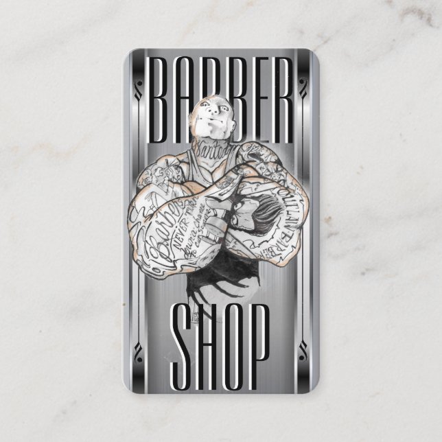    BarberTemplate-Visitenkarte Visitenkarte (Vorderseite)