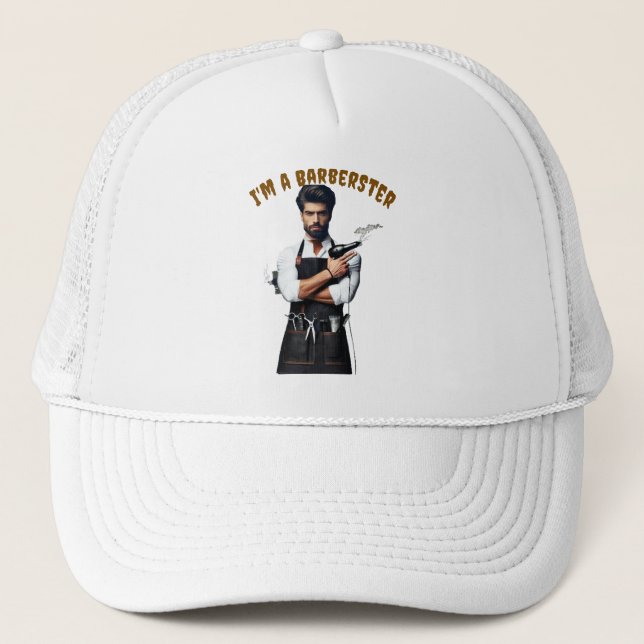 Barberthema Baseball & Trucker Hats Truckerkappe (Vorderseite)