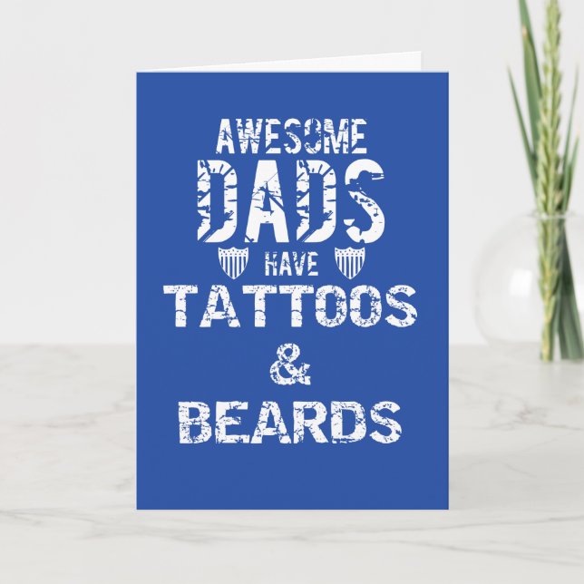 Barbes d'encre de tatouage et cartes de voeux de (Devant)