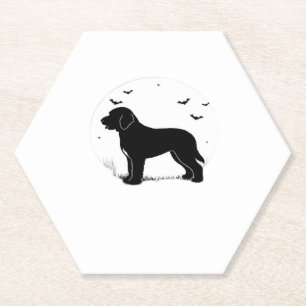 Barbet Dog - Halloween-Mond-Silhouette Oversifizie Untersetzer