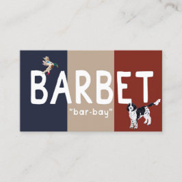 BARBET Dog Info Card Visitenkarte