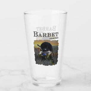 Barbet, französischer Wasserdog Glas