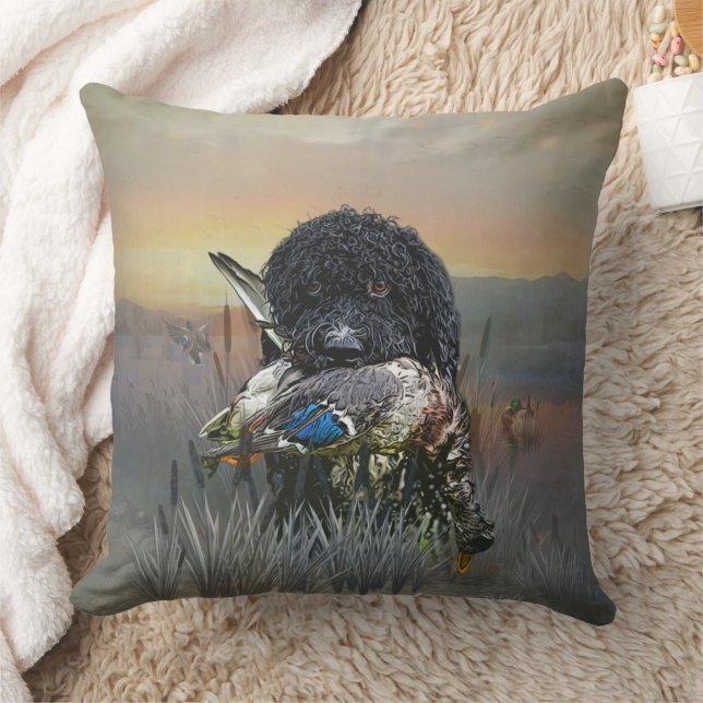 Barbet, französischer Wasserdog Kissen (Decke)