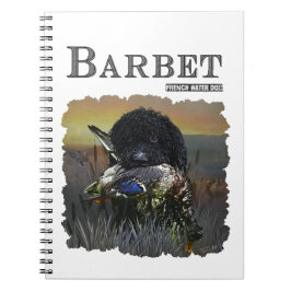Barbet, französischer Wasserdog Notizblock
