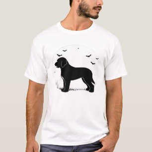Barbet Hund � Halloween-Mond-Silhouette Oversized  T-Shirt