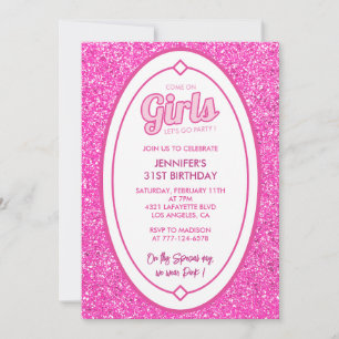 Barbi 31e anniversaire invitations Parties scintil