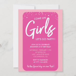 Barbi 51e anniversaire invitations Fille tendance 