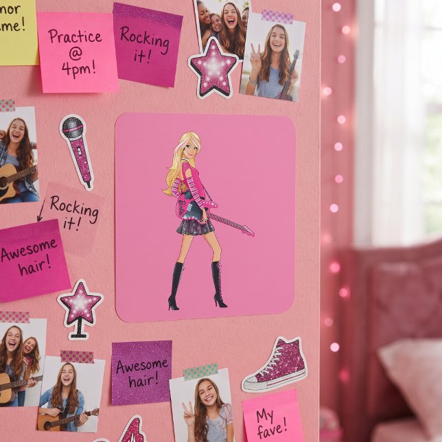 Barbie Quadratischer Aufkleber (Von Creator hochgeladen)
