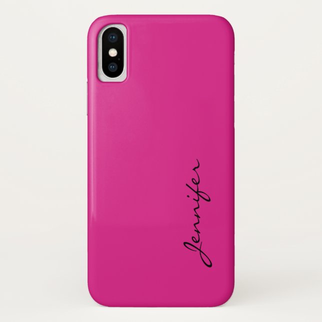 Barbie rosa Farbhintergrund Case-Mate iPhone Hülle (Rückseite)
