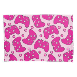 Barbiecore Gamer Niedlich Girly Hot Pink Controlle Kissenbezug