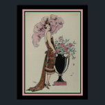 Barbier Art Deco Print Rouge Et oder 13 x 19 Poster<br><div class="desc">Rouge et Or - Art Deco Print von George Barbier</div>