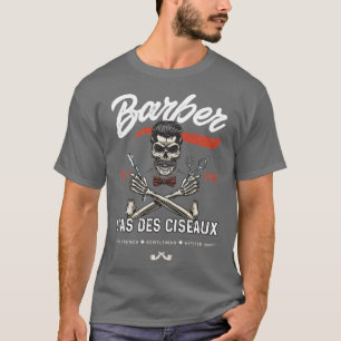 Barbier Bärtiger Barbier Bart Ass Schere Shop Haar T-Shirt