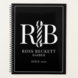 Barbier Pole Barbier Noir Blanc Rendez-vous