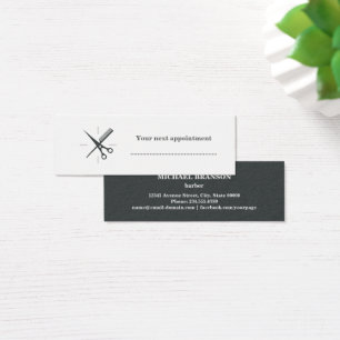 Barbier Prochain rendez-vous Grey White Cisseur Co
