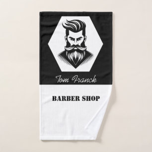 Barbier professionnel Boutique noir et blanc Barbe