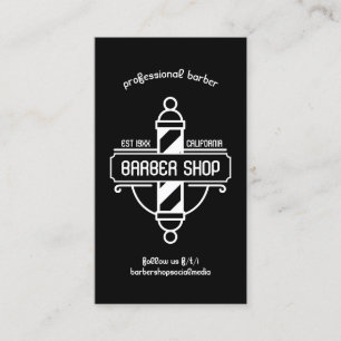 Barbier-Termine im alten Stil Visitenkarte