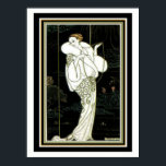 Barbier "White Fur" Art Deco Mode Print 12 x 16 Poster<br><div class="desc">Nice,  George Barbier,  Deko,  Print mit dem Titel White Fur 12 x 16</div>