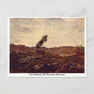 Barbizon von Theodore Rousseau Postkarte