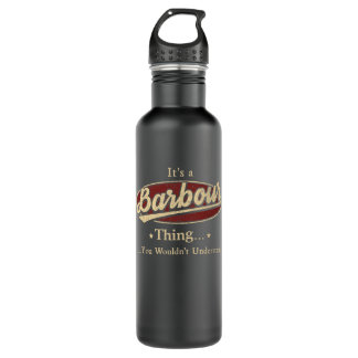 BARBOUR Sache Name Wasser Flasche Edelstahlflasche