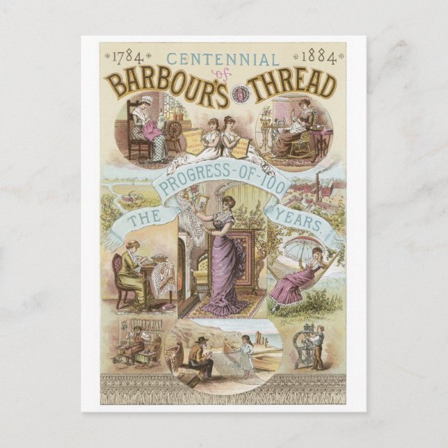 Barbours Faden Postkarte (Vorderseite)