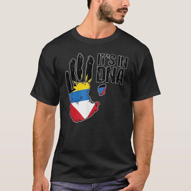 Barbuda Antigua It's In My DNA Barbudan Antiguan F T-Shirt (Vorderseite)