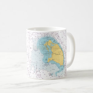 Barbuda Nautical Map Tasse