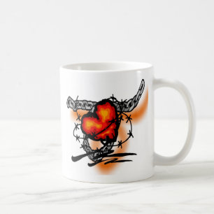 barbwire Herz Kaffeetasse