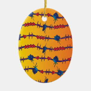 Barbwire Keramikornament