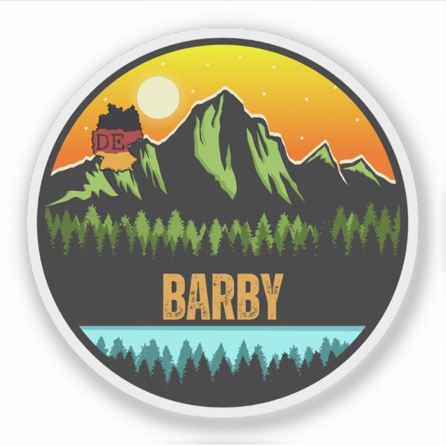 Barby, Deutschland Aufkleber (Vorderseite)