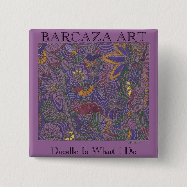 BARCAZA KUNST Knopf Button (Vorderseite)