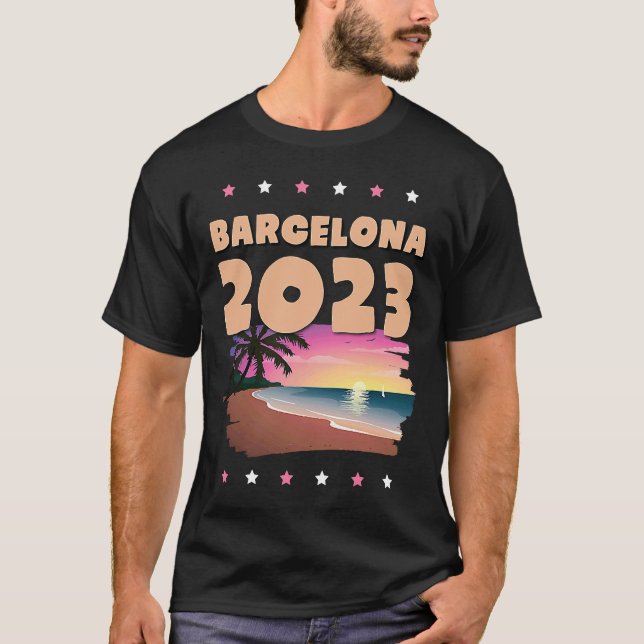 Barcelona 2023 Summer Vacation Team T-Shirt (Vorderseite)