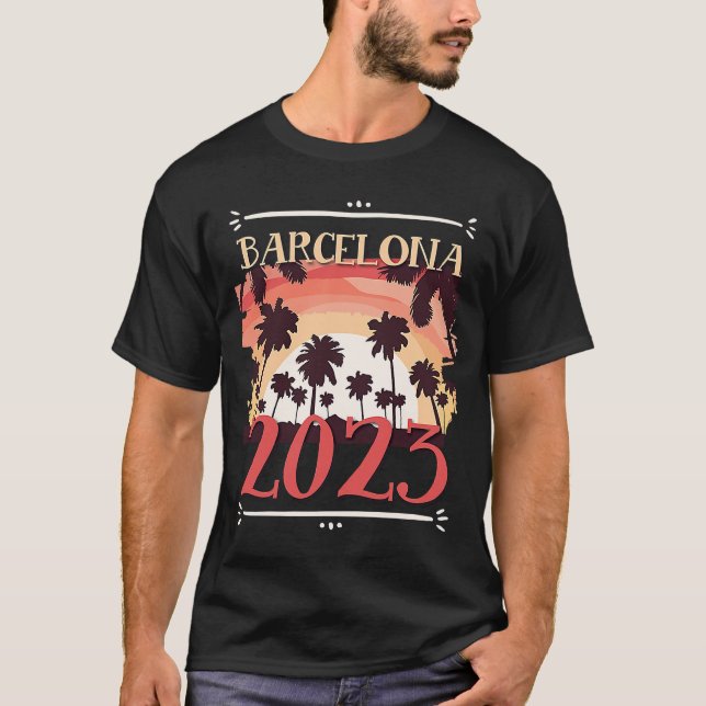Barcelona 2023 Travel Vacation Team  1 T-Shirt (Vorderseite)