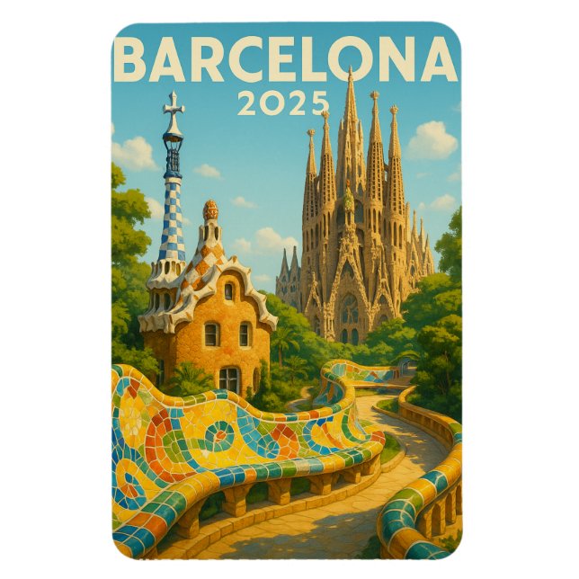 Barcelona 2025 - Wo Träume Gestalt annehmen Magnet (Vertikal)