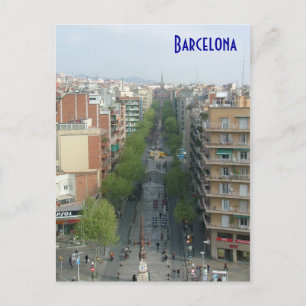 Barcelona Aerial Postkarte