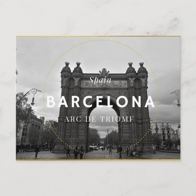 Barcelona, Arc de Triomf Postkarte (Vorderseite)
