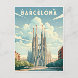 Barcelona: Atemberaubende Stadt Spaniens Postkarte