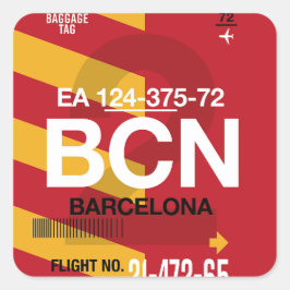 Barcelona - Aufkleber für den Tag