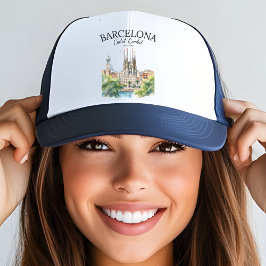 Barcelona Beauty – Iconic Cathedral & City  Truckerkappe