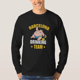 Barcelona Biertrinkteam Urlaubsparty T-Shirt