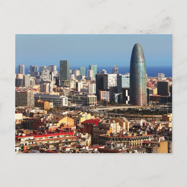 Barcelona City Postkarte (Vorderseite)