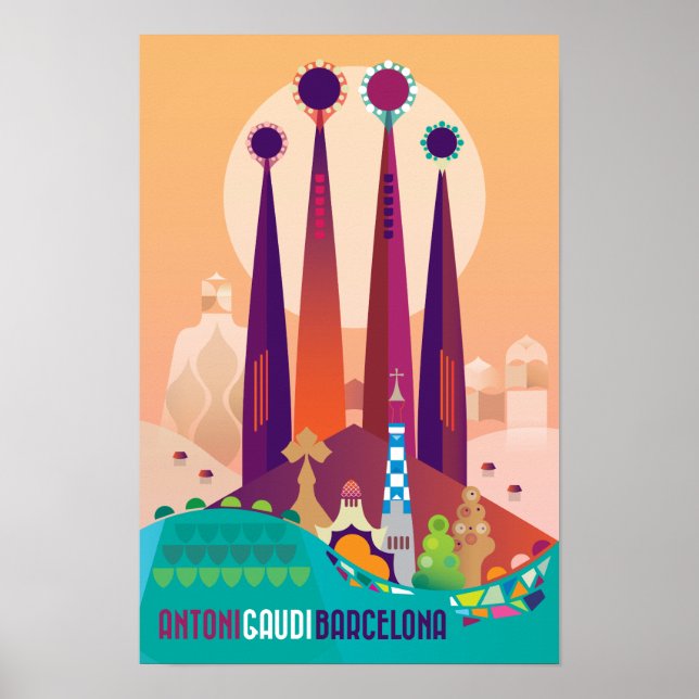 Barcelona Druck Poster (Vorne)