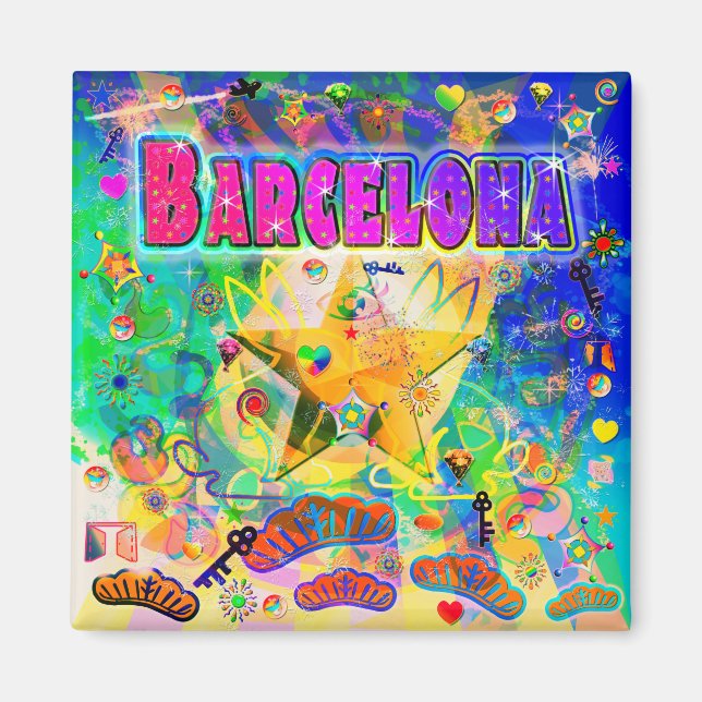 Barcelona Epoch Hour Magnet (Vorne)